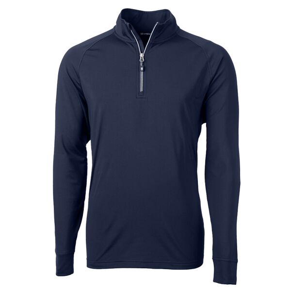 Cutter & Buck Adapt Eco Knit Stretch Recycled Mens Big and Tall Quarter Zip Pullover Thumbnail