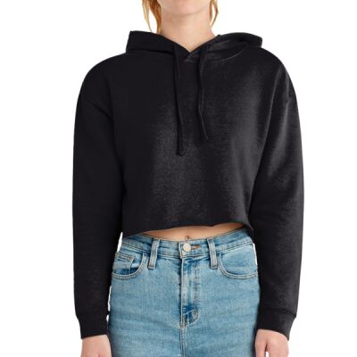 Women's Cropped Fleece Hooded Sweatshirt Thumbnail
