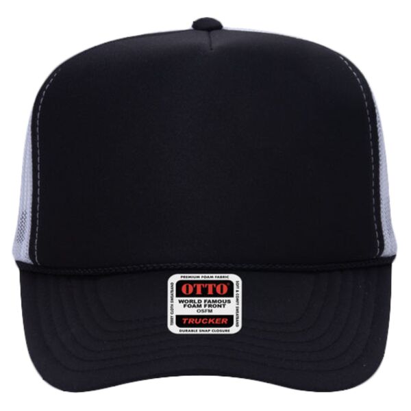 OTTO CAP Camouflage 5 Panel High Crown Mesh Back Trucker Hat Thumbnail