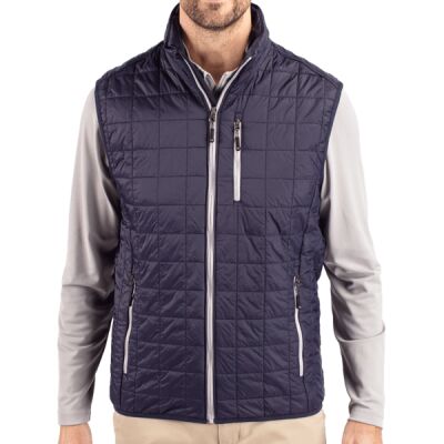 Cutter & Buck Rainier PrimaLoft Mens Big and Tall Eco Insulated Full Zip Puffer Vest Thumbnail