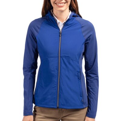 Cutter & Buck Adapt Eco Knit Hybrid Recycled Womens Full Zip Jacket Thumbnail