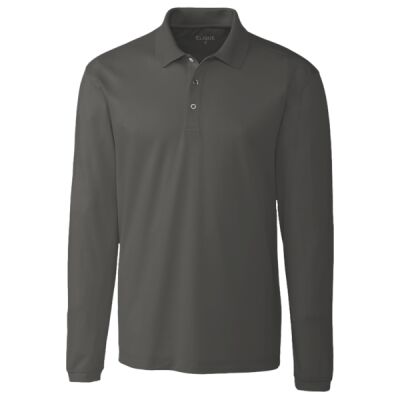 Clique Spin Eco Performance Pique Long Sleeve Mens Polo Thumbnail