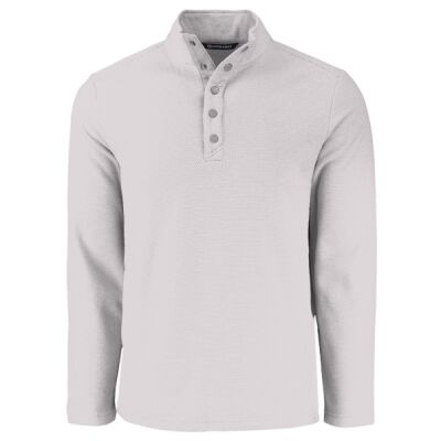 Cutter & Buck Hunts Point Eco Textured Fleece Recycled Mens Snap Pullover Thumbnail
