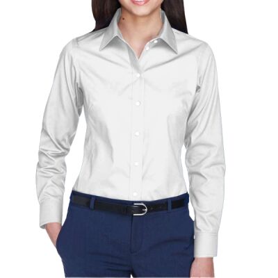 Women's Crown Collection® Oxford Woven Dress Shirt Thumbnail