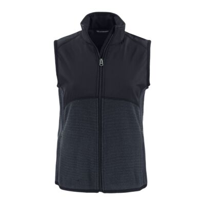Cutter & Buck Hunts Point Recycled Fleece Womens Hybrid Full Zip Vest Thumbnail