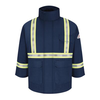 Men's Long Deluxe Parka With Reflective Trim - EXCEL FR® ComforTouch Thumbnail