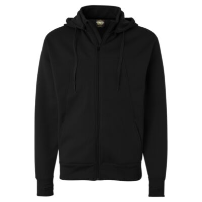 Unisex Poly-Tech Full-Zip Hooded Sweatshirt Thumbnail