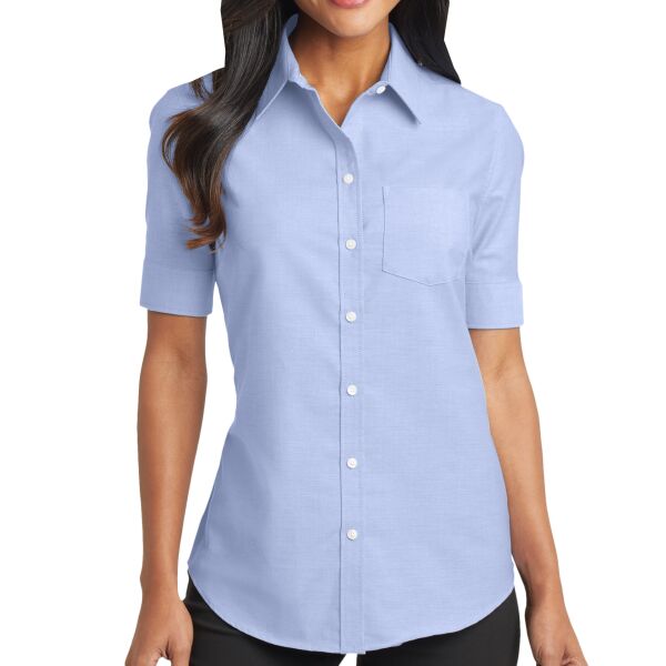 Women's Short Sleeve SuperPro Oxford Shirt Thumbnail