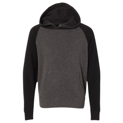 Youth Lightweight Special Blend Raglan Hooded Sweatshirt Thumbnail