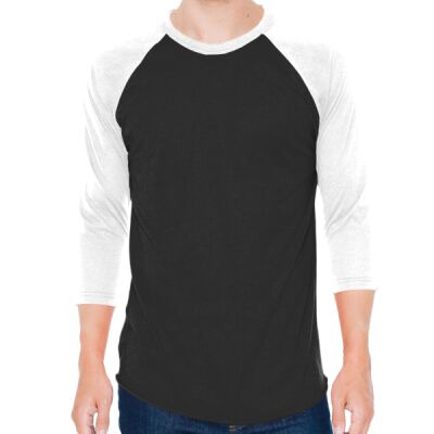 Unisex 50/50 Raglan Three-Quarter Sleeve Tee Thumbnail