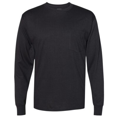 Unisex Workwear Long Sleeve Pocket T-Shirt Thumbnail