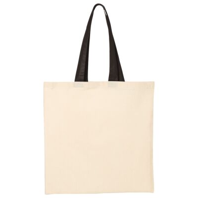 Economical Tote with Contrast-Color Handles Thumbnail